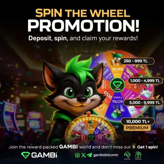 Gambi Telegram: 🔥🎡 WHEEL PROMOTION 🎡🔥 Make your deposit, spin the wheel, grab your reward! 🚀💰 👇…