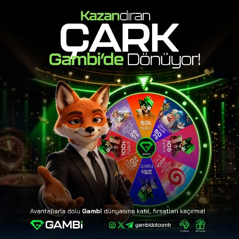 Gambi Telegram: 🎰 Spin for luck, collect your prize! 👑 Make your deposit, get your spins, and…