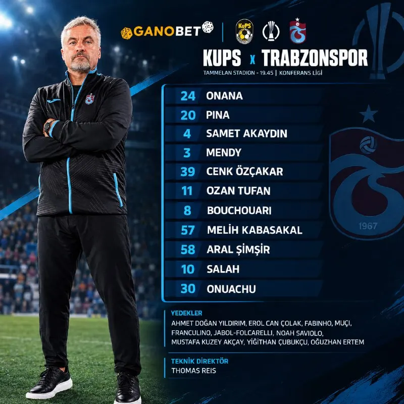 Ganobet Telegram: 🇹🇷FIRTINA’NIN AVRUPA 11’İ BELLİ OLDU! 🇹🇷 Temsilcimiz Trabzonspor, UEFA…