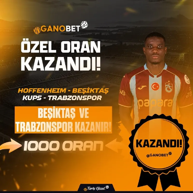 Ganobet Telegram: 🎲🎲🎲🎲🎲🎲🎲🎲🎲🎲 ✅ 1000 ORANLIK heyecan dolu karşılaşmamız kazandı! 💬 Takipte olanlar…