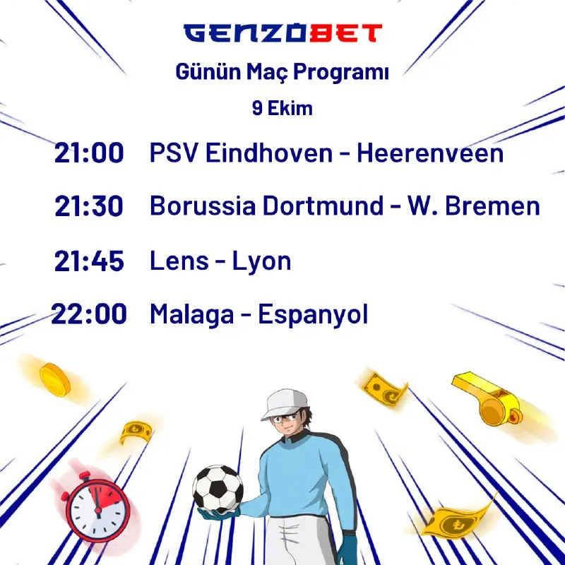 Genzobet Telegram: 🔥 PSV Eindhoven - Heerenveen, Borussia Dortmund - W. Bremen, Lens - Lyon ve…