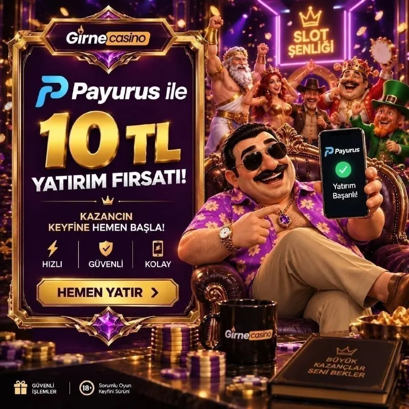Girne Casino Telegram: 📌Sadece 10 TL YATIRIM ile Büyük Kazançlara Adım At! 🪙 ​GirneCasino ve Payurus…