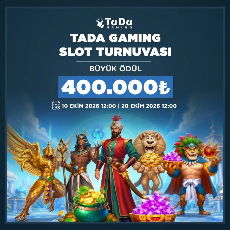 Golbet Telegram: 🌵🎄🌛🍄🍀🌿 400.000TL ödül havuzlu TADA Gaming Slot Turnuvası GolBet'te seni…