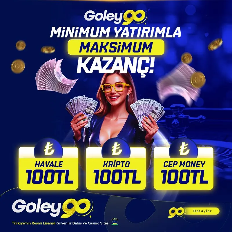Goley90 Telegram: 📌 🔤🔤🔤🔤🔤🔤 1️⃣0️⃣0️⃣₺ YATIRIM GOLEY90'DA! 💵 💳 Havale ➡️🔤🔤🔤₺ 🤑 Kripto ➡️🔤🔤🔤₺ 💰…