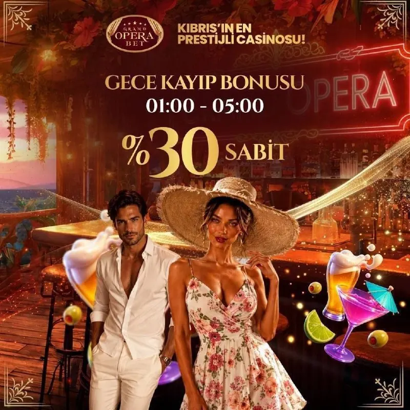 Grand Operabet Telegram: 🌙 %30 GECE KAYIP BONUSU 💰 ⏰️01:00 - 05:00 saatleri arasında gerçekleşen…