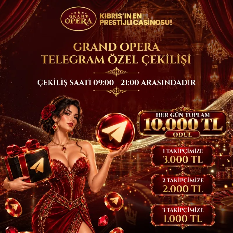 Grand Operabet Telegram: 🎁 Grand Opera Telegram Özel Çekilişi Grand Opera takipçilerine her gün toplam…