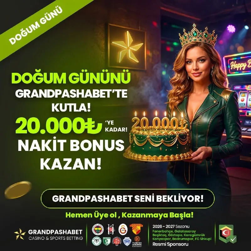 Grandpashabet Telegram: 🎆 Doğum Günü Sürprizin GrandPasha'da! 🎆 🎁Grandpasha’da doğum gününe özel…