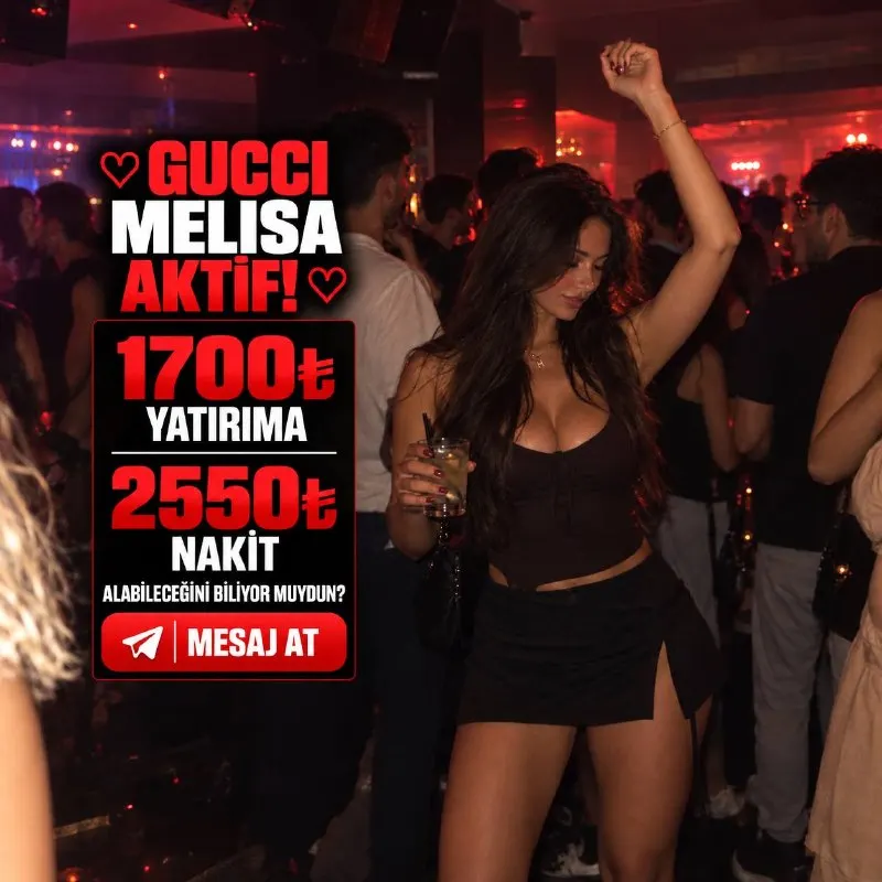 GucciBahis Telegram: ❤️GUCCI’NİN ŞANS MELEĞİ AKTİF!❤️ 🎁Melisa yatırımınıza özel bonus dağıtıyor !…