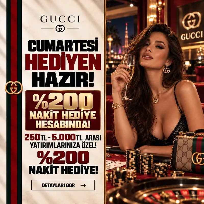GucciBahis Telegram: 🟥🟥🟥🟥🟥🟥🟥🟥 ☘️350TL Yatır 550TL Hediye! 💰900TL İle Kazanmaya Başla! 🟥🟥🟥🟥🟥🟥🟥🟥🟥…