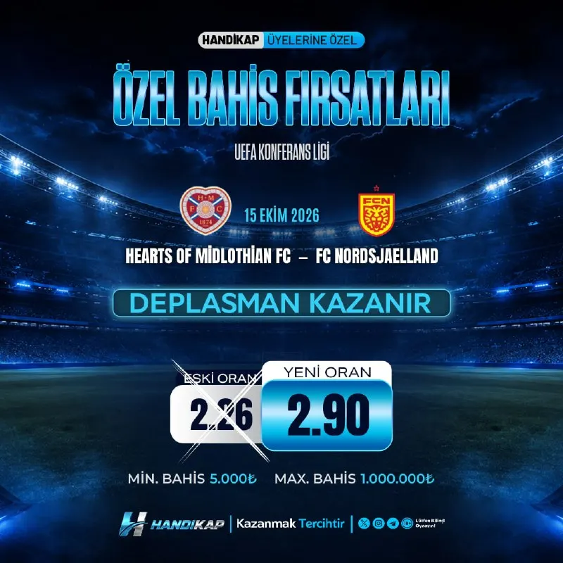 Handikap Bahis Telegram: 🔤🔤🔤🔤🔤🔤🔤🔤 🔤🔤🔤🔤🔤 Hearts of Midlothian FC 🆚 FC Nordsjaelland ✔️Deplasman Kazanır ❌…
