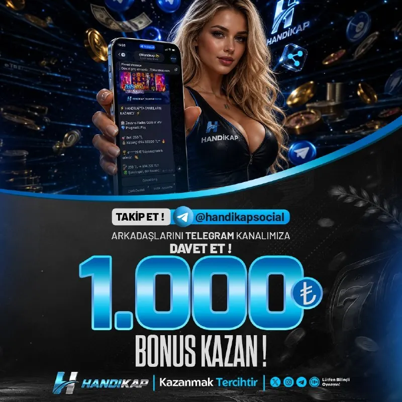 Handikap Bahis Telegram: 🔥 HANDİKAP’TAN 1.000 TL BONUS FIRSATI! 🔥 👥 ARKADAŞLARINI TELEGRAM KANALIMIZA…