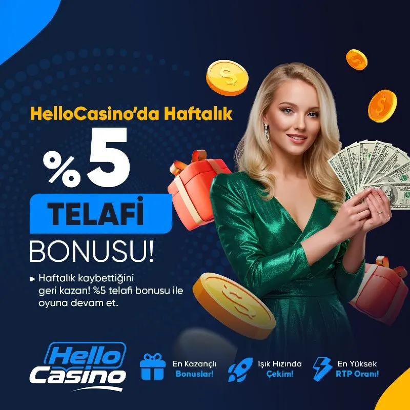 Hellocasino Telegram: 🥰🥰🥰 🥰🥰🥰 Haftalık Şans Bonusu 🚨 📅 Sadece Pazartesi Günleri 🕙 0️⃣0️⃣🔣0️⃣0️⃣ 'dan…
