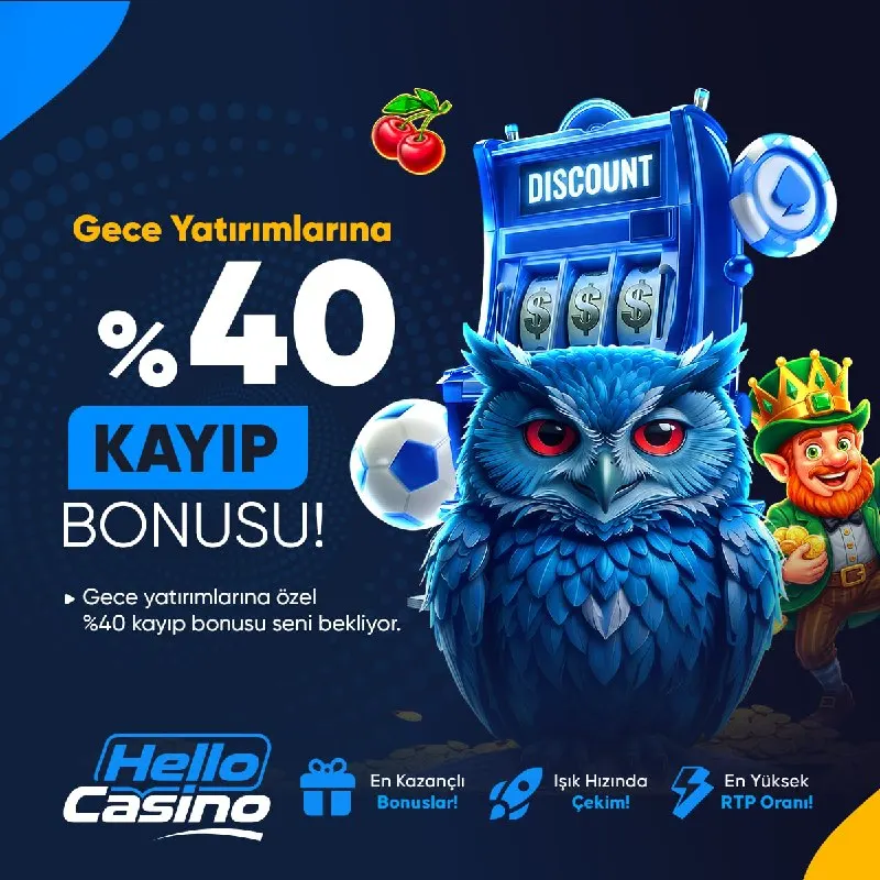 Hellocasino Telegram: 🥰🥰🥰 🥰🥰🥰 'da Gece Kuşlarına KAYBETMEK YOK! ⚽️ Casino Slot Alanında 🎰 🏆0⃣1⃣:0⃣0⃣…