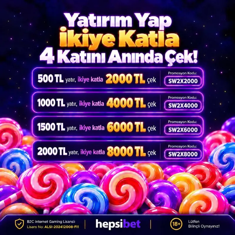 Hepsibet Telegram: Yatırımını 2x Yap, Direkt 4x Çekim Yap! 〰️〰️〰️〰️〰️〰️〰️〰️〰️〰️〰️ ▪️ 500 TL yatır…
