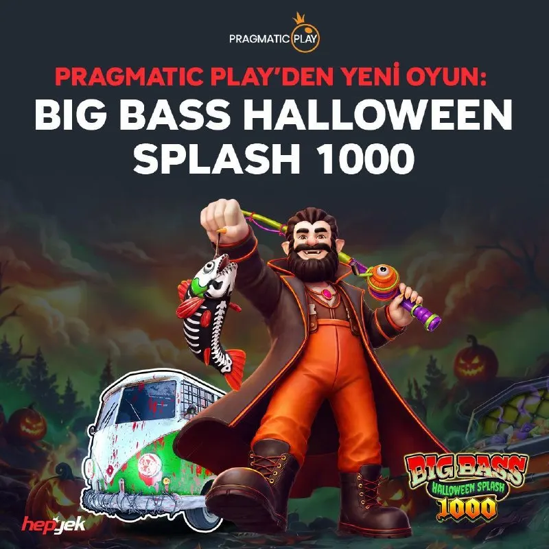 Hepyek Telegram: 🎃 BIG BASS HALLOWEEN SPLASH 1000 HEPYEK'TE! Pragmatic Play'den korku dolu balık…