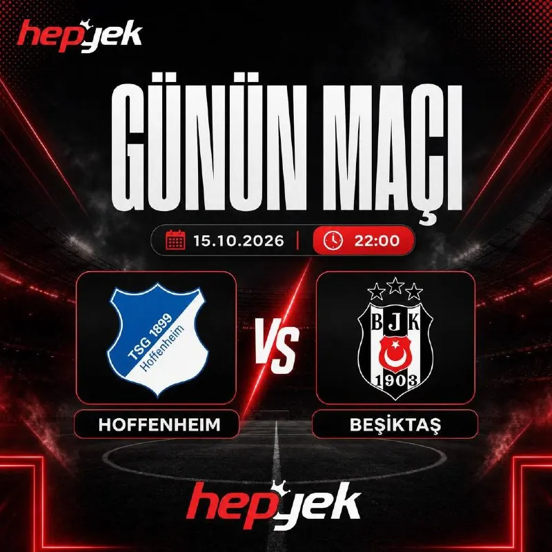 Hepyek Telegram: 🅰️🅰️🅰️🅰️🅰️ 🅰️🅰️🅰️🅰️ 🔥 Hepyek'de Günün Öne Çıkan Karşılaşması! ➡️ Hoffenheim 💚…