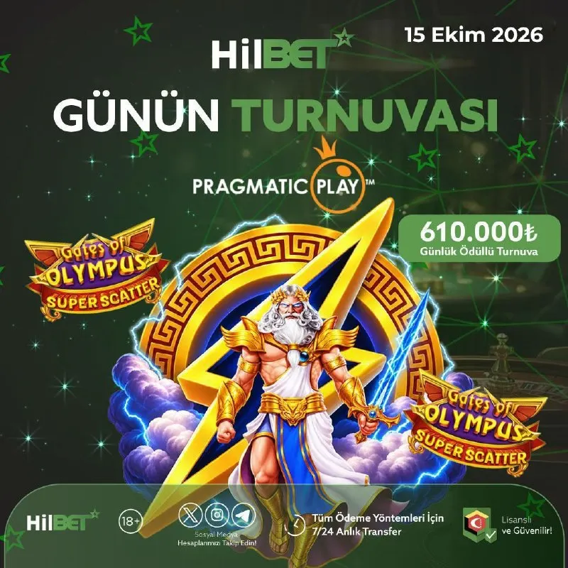 Hilbet Telegram: 🔢🔢🔢❎🔢🔢🔢 🅰️🅰️ 🎰 HİLBET GÜNÜN CASİNO TURNUVASI! 🎰 💲 Toplam 610.000₺ NAKİT ÖDÜL! 💰…