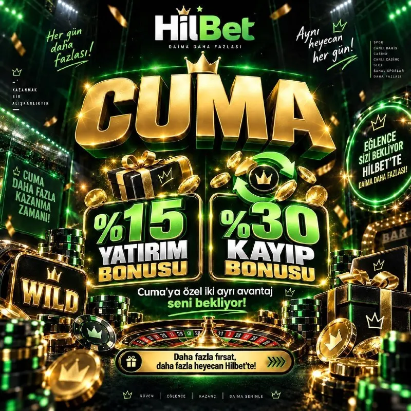 Hilbet Telegram: 🟢🟢🟢🟢 🟢🟢🟢🟢🟢🟢🟢🟢🟢 ❗️ 📢 CUMA’YA ÖZEL ÇİFTE BONUS❗️ 🎁 💯1️⃣5️⃣ YATIRIM BONUSU 🎁…
