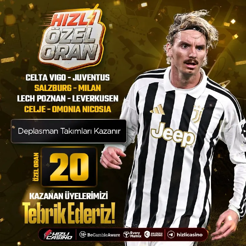 Hızlı Casino Telegram: ⚡️ HIZLI ÖZEL ORAN YİNE KAZANDIRDI! ⚡️ 🤑 20 Hızlı oran ile kazanan üyelerimizi…