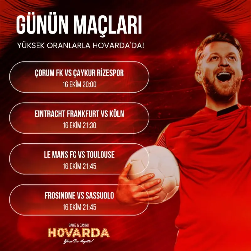 Hovarda Telegram: 💥 Yeşil sahalarda yangın var! Çorum FK - Çaykur Rizespor, Eintracht Frankfurt…