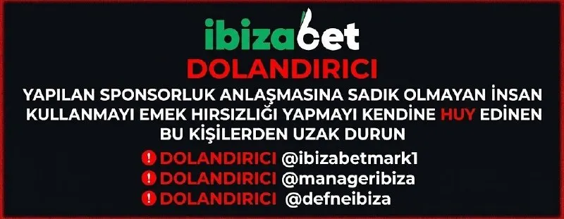 İbizabet Telegram: 🟥🟥🟥🟥 YAPILAN SPONSORLUK ANLAŞMASINA SADIK OLMAYAN İNSAN KULLANMAYI EMEK…