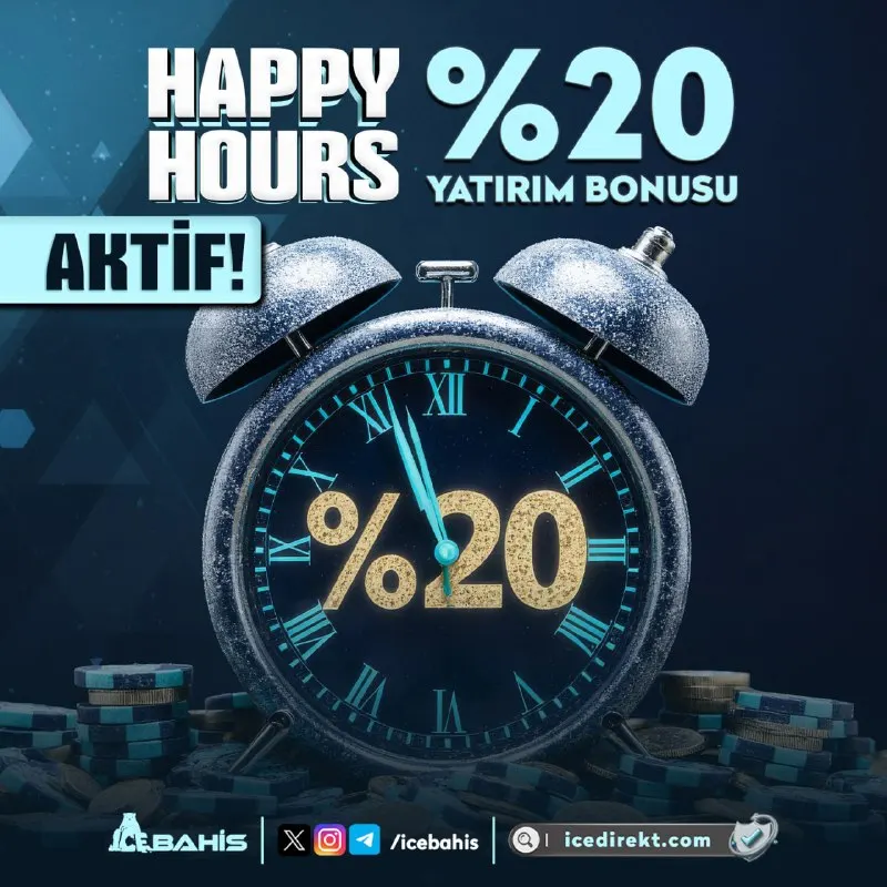 Icebahis Telegram: 🥶⏰⏰⏰ 📣 icebahis'te Happy Hours Devam Ediyor! ☄️ 🎆 %20 Yatırım Bonusu ile…