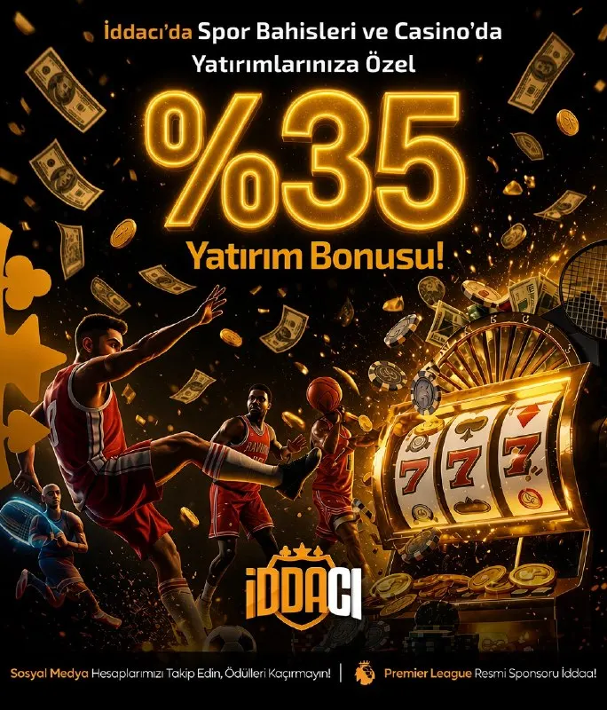 İddaacı Telegram: ▶️▶️🔤3️⃣5️⃣ 🔤🔤🔤🔤🔤◀️◀️ 🎉İDDACI'DA HER YATIRIMA %35 ÇEVRİMSİZ BONUS FIRSATI 🎉…