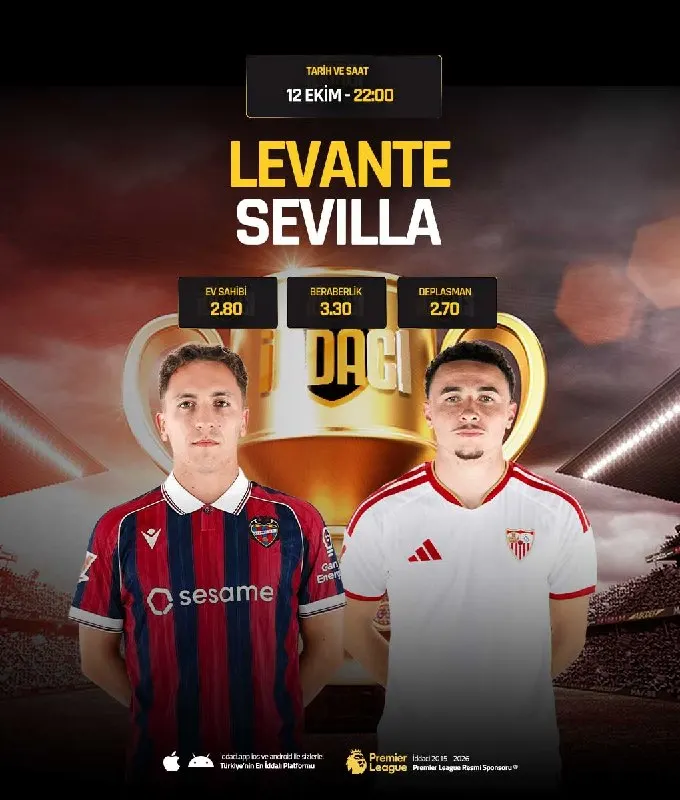 İddaacı Telegram: ⭐Farklı Kazanmak İsteyenlerin Adresi İddacıda Yerinizi Alın !! 🇪🇸Levante 🆚…