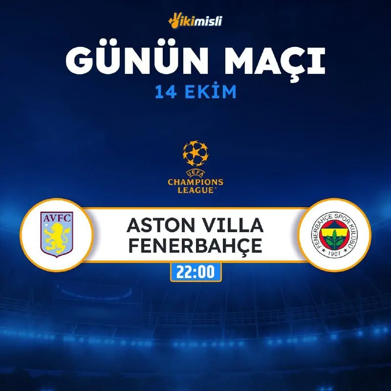 İkimisli Telegram: 🔤🔤🔤🔤🔤 🔤🔤🔤🔤 🕐 Bugün kupona yazılacak karşılaşma: ➡️ ASTON VİLLA 🫡 FENERBAHÇE ⬅️…