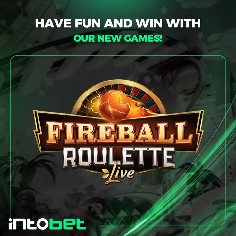 Intobet Telegram: 🔥 Fireball Roulette Live is officially hot. Spin the wheel, catch the sparks…
