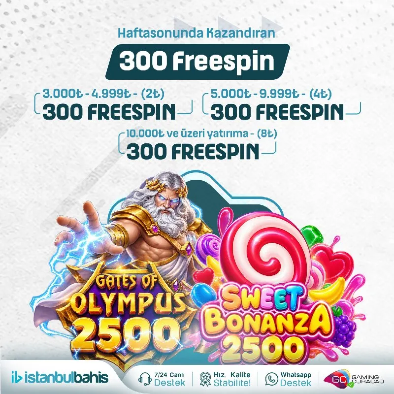 İstanbul Bahis Telegram: ➡️#İstanbulBahis'ten Hafta Sonunda Kazandıran Freespinler 🍀 ➡️ 3.000₺ - 4.999₺…
