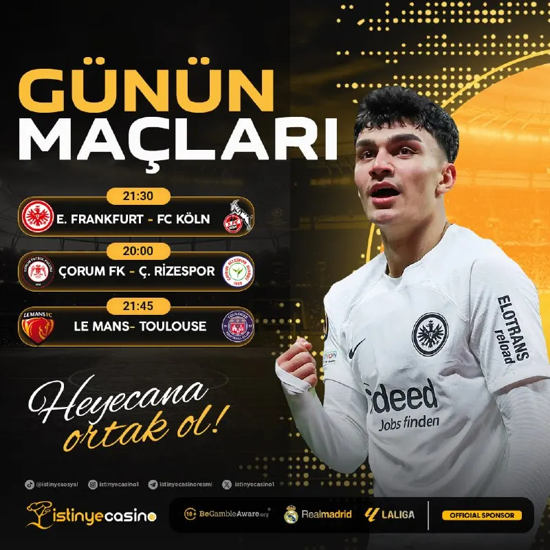 İstinye Casino Telegram: 🏆 GÜNÜN MAÇLARI İSTİNYE'DE! 🔥 Bugünün heyecan dolu karşılaşmalarını kaçırma! 😎…