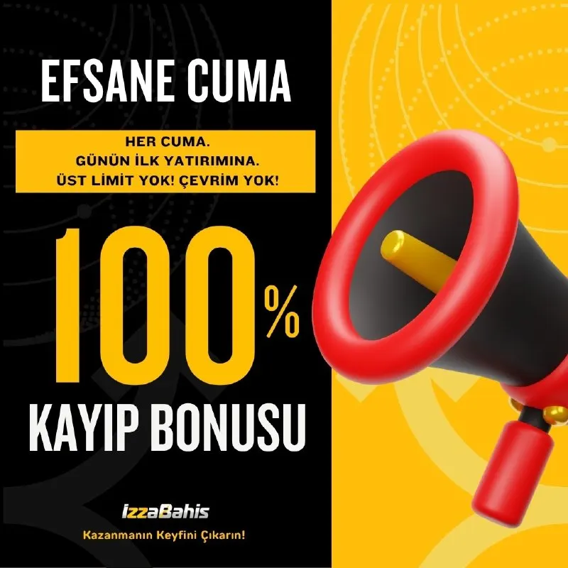 İzzabahis Telegram: 💎 %100 KAYIP BONUSU! ÇEVRİM ŞARTI YOK! 🔥 Bugün 2.000 TL ve Üzeri İlk…