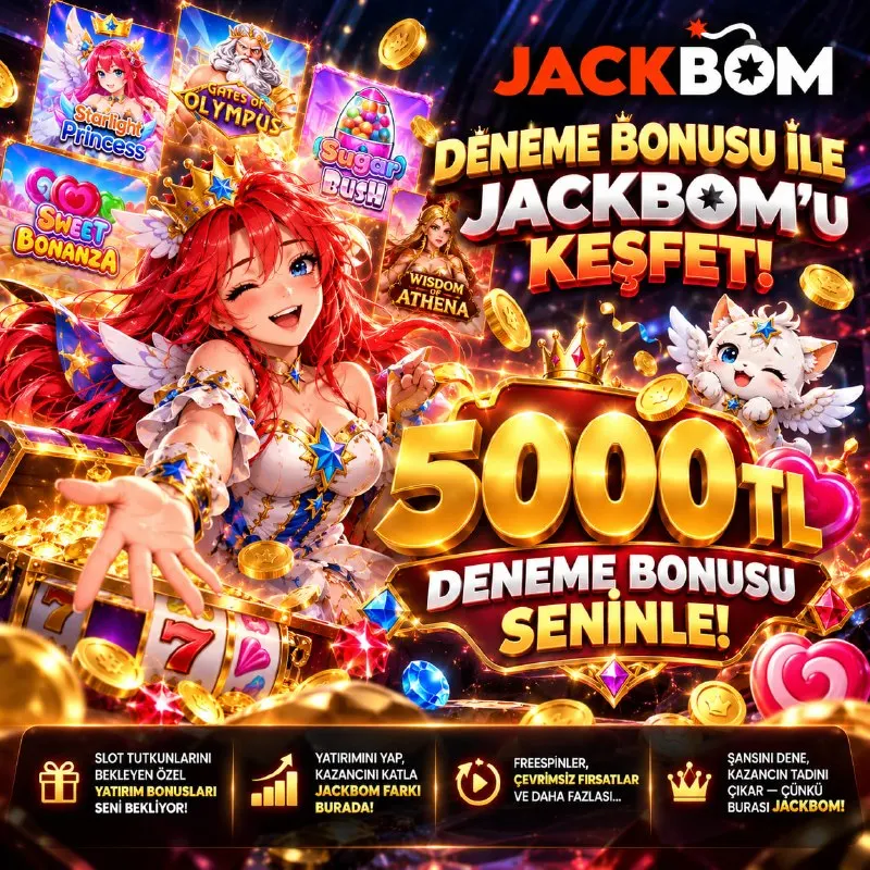 Jackbom Telegram: 🎰 Deneme Bonusu ile Jackbom'u Keşfet! 🚀 💰 5000 TL Deneme Bonusu Seninle! 💎 🏆…