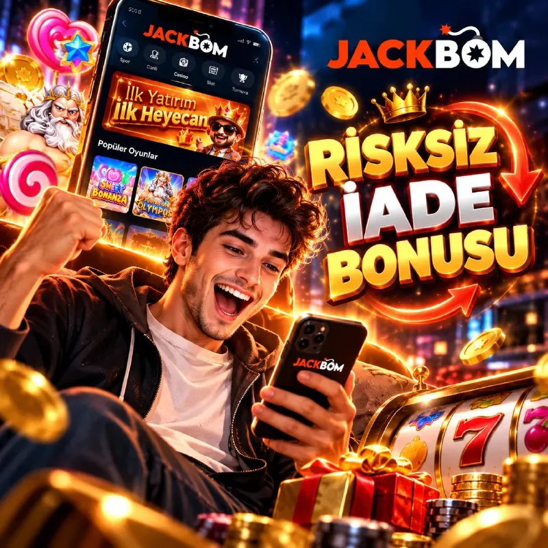 Jackbom Telegram: 🎉 İlk yatırımın heyecanını Jackbom ile yaşa! 💰 Risksiz iade bonusu sayesinde…