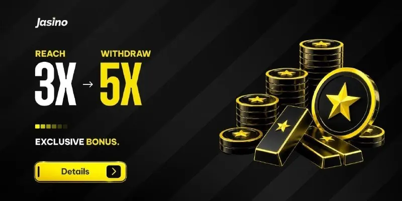 Jasino Telegram: 3X → 5X WITHDRAW CHALLENGE Your next challenge is live. ◆ Bonus: 3X Win → 5X…