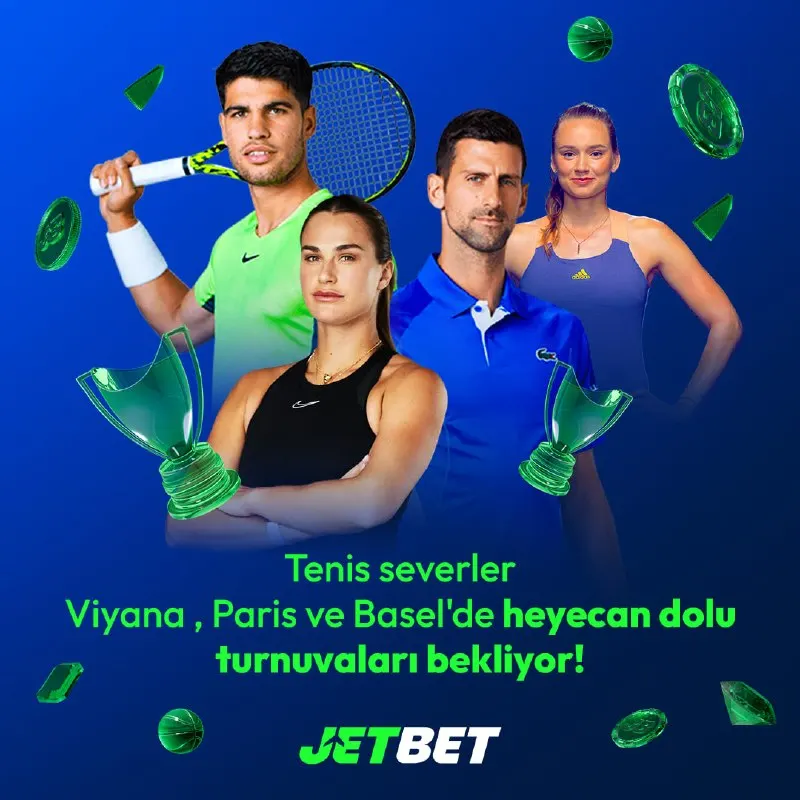 Jetbet Telegram: 🎾 Tenis severler Viyana, Paris ve Basel'de heyecan dolu turnuvaları bekliyor!…