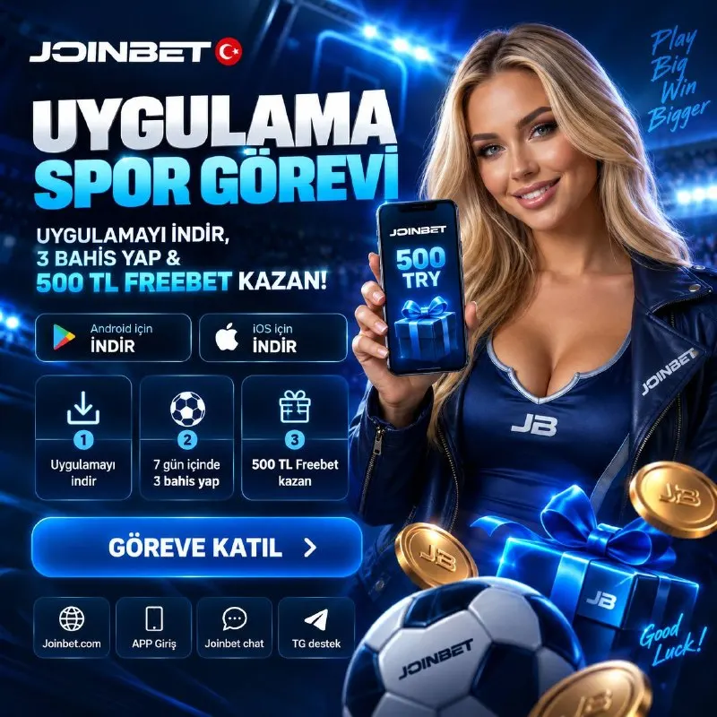 Joinbet Telegram: 🧡 JOINBET RESMİ UYGULAMASINI İNDİR VE 500₺ FREEBET KAZAN! 🧡 Android ve iOS için…