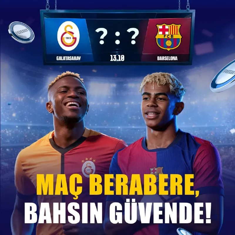 Joinbet Telegram: 🇹🇷 GALATASARAY - BARCELONA 🇪🇸 TAHMİNİNİ YAP! 🏆 Şampiyonlar Ligi’nde dev…