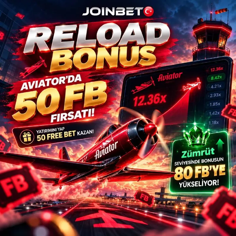 Joinbet Telegram: 🧡AVIATOR’DA 50 FREEBET FIRSATI! 😀 Şimdi yatırımını yap, 50 Free Bet’i kap! 👩‍👦🧳…