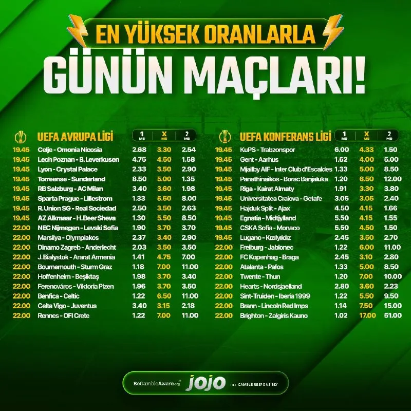 Jojobet Telegram: 🖤 Günün maçlarında en yüksek oranlar Jojo'da! 🖤 👉 TIKLA OYNA 💚💚💚💚💚💚