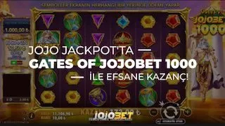 Jojobet Telegram: 💚Jojo Jackpot ile kazançlar durmak bilmiyor! 🤑 Gates of Jojobet 1000 oyununda…