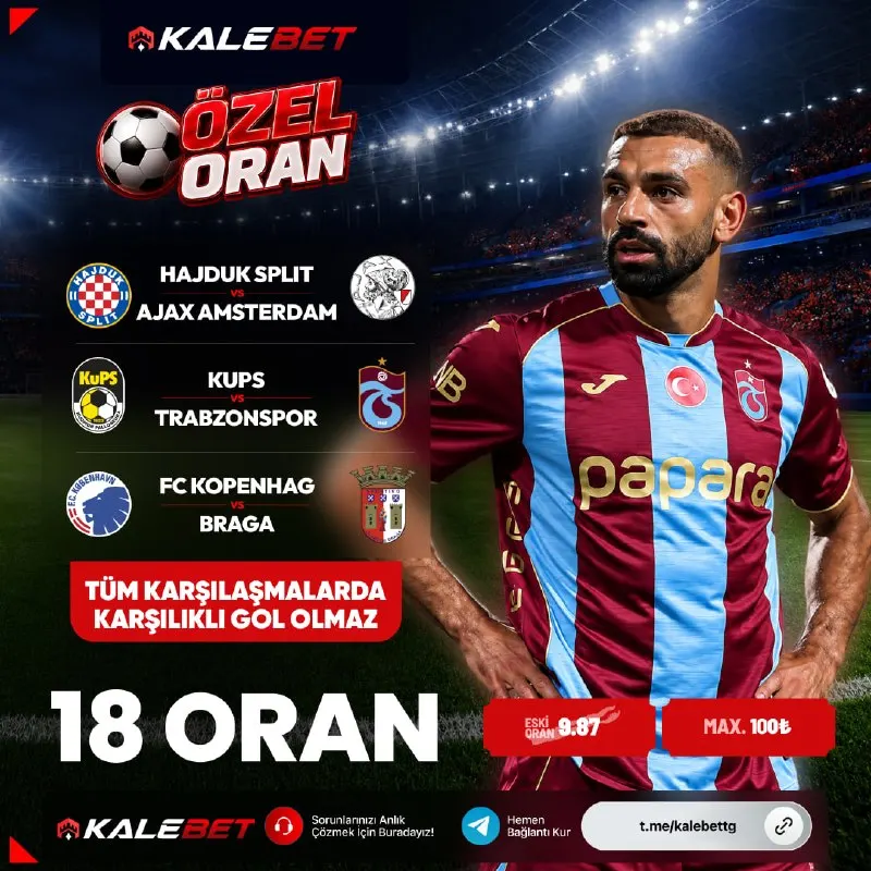 Kalebet Telegram: 🔺 ♦️🔺 ✏✏✏✏ ♦️ 🔺🔺♦️🔺 🔺 ⚽️Sahada mücadele, kuponunda yüksek heyecan! ❌…