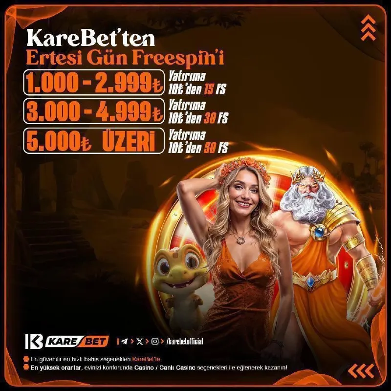 Karebet Telegram: ERTESİ GÜN BONUSU ÖDÜLÜN SWEET BONANZA'DA 🍭 ♥️1.000₺ – 2.999₺' ye → 15 ♥️3.000₺…