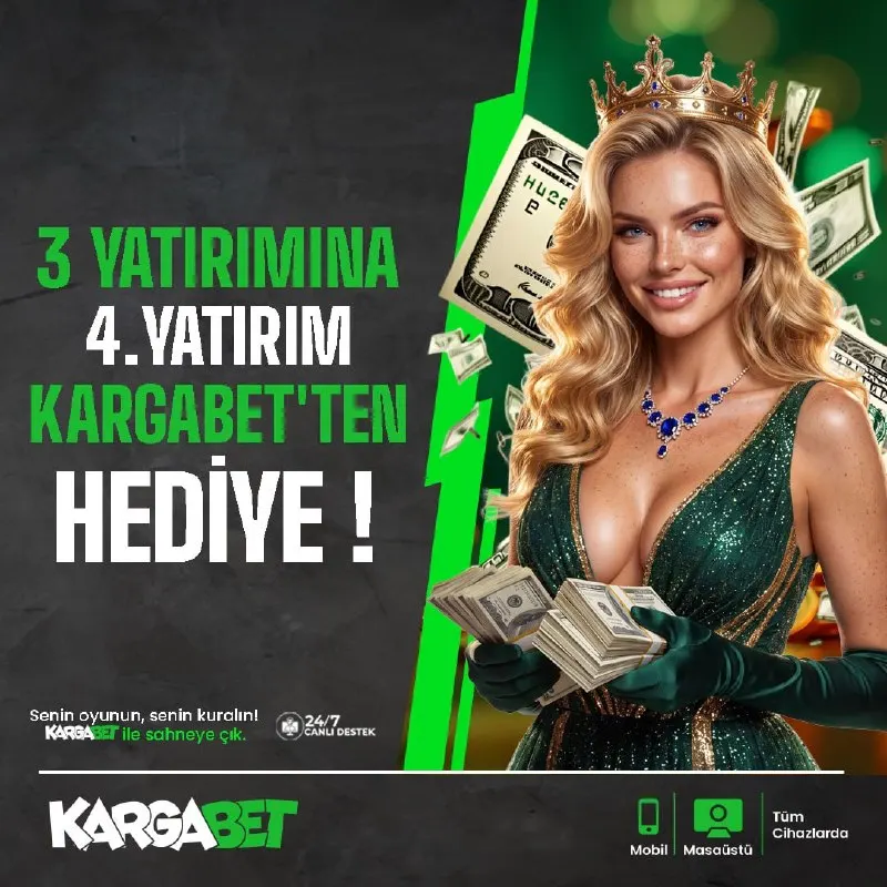Kargabet Telegram: 🍀 KARGABET'DE KAZANÇ DEVAM EDİYOR! 💲 İlk 3 Yatırımını gerçekleştir, 🎁 4…