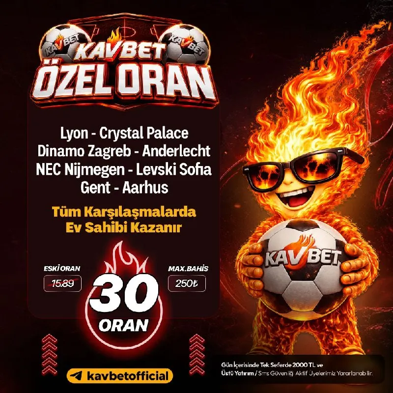Kavbet Telegram: 🥰Kavito ile Özel Oran Zamanı❗️ 💰 30 Oran - Max 250₺ ⭐️Özel oranlara gitmek için…