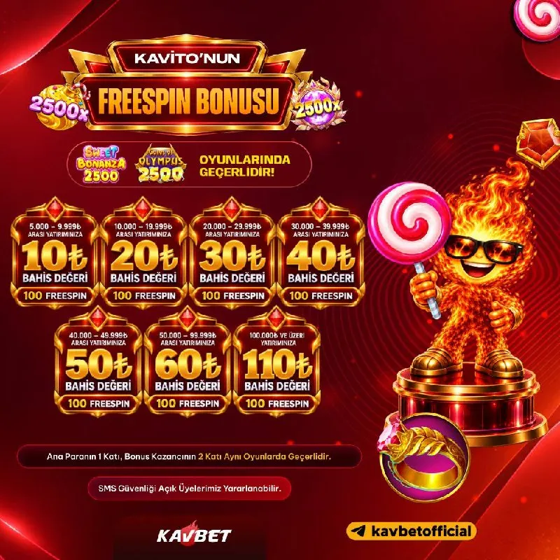 Kavbet Telegram: 🥰Kavito Freespin Bonusu ❗️ 🔞Yatırımınıza ek yüksek değerli Freespinler sizi…
