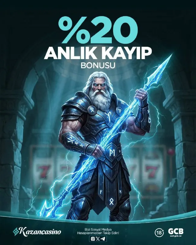 Kazan Casino Telegram: 2️⃣0️⃣ KazanCasino'da %20 Anlık Kayıp Bonusu! 🤑 Kayıplarınızın %20’si kadar…