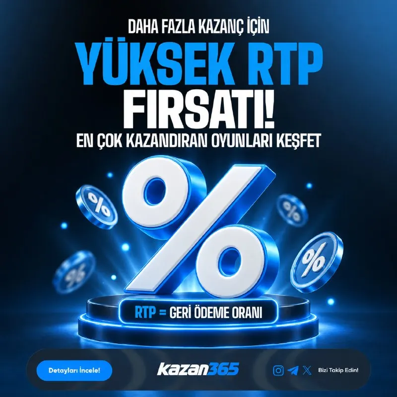 Kazan365 Telegram: 🚀 YÜKSEK RTP, BÜYÜK HEYECAN! 💙 🎰 Kazan365’te yüksek RTP oranlarına sahip…