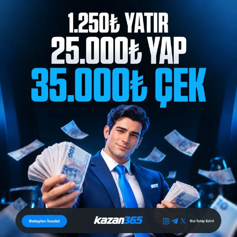 Kazan365 Telegram: 👑 KAZAN365’TE KAZANÇ HEDEFLERİNİZİ BÜYÜTÜN! 👑 Kazan365, üyelerine özel…